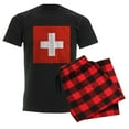 thumbnail image 6 of CafePress - Flag Of Switzerland Men's Dark Pajamas - Men's Dark Loose Fit Cotton Pajama Set, 6 of 7
