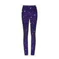 thumbnail image 4 of Goodeals Saving,Women's Yoga Leggings Sparkle Sequin Print Pants High Waisted Athletic Workout Legging Non See Through Pant(Multicolor,XL), 4 of 5