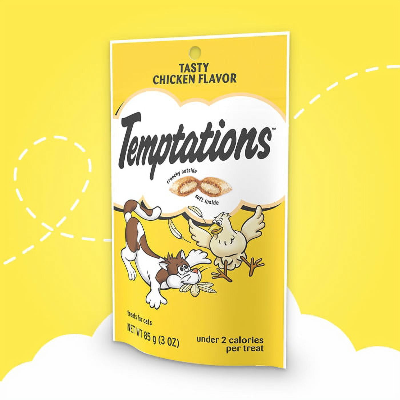 Temptation Classic Tasthttpy Cat Treats Variety Pack 8 Flavors ( Tantalizing Turkey, Chicken, Hearty Beef, Tuna, Creamy Dairy, Blissful Catnip,Savory Salmon, Seafood Medley) 3oz Each with Petlewa Box…