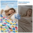 thumbnail image 2 of Colorful Polka Dot Cooling Blanket, Lightweight Breathable Summer Throw Blanket with Double Sided Cold Effect, Rainbow Polka Dots Watercolor Picnic Beach Blankets Bed Sheet for Hot Sleepers 60"x80", 2 of 8