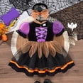 thumbnail image 2 of mgoYE Newborn Baby Girl Halloween Clothes Puff Sleeve Tulle Romper Dress Tutu Skirt Bodysuit Party Outfits, 2 of 8