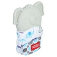 thumbnail image 4 of Nuby Happy Hands Teething Mitten for Babies, Gray Elephant Design, 4 of 8