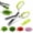 Green, variant on 5-Layer Vegetable Shears, Multipurpose 5 Blade Scissors, Kitchen Shears Chopper Tool with Upgraded Offset Handle and Cleaning Comb, Kitchen Gadgets for Quickly Preparing Fresh Herbs