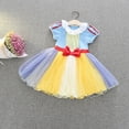 thumbnail image 4 of WIBACKER 1-6Y Girls Princess Costumes Dresses Fancy Dress Up Clothes for Halloween Party Cosplay Christmas - 1PCS, 4 of 10