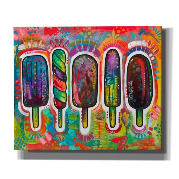 Epic Graffiti 'Ice Pops 1' by Dean Russo, Canvas Wall Art, 24"x20"