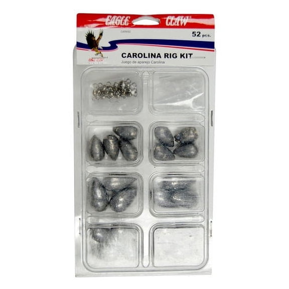 Eagle Claw Fishing, Carolina Rigging Kit, 52 Piece