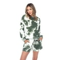 thumbnail image 5 of White Mark Women's Tie Dye Loungewear Top & Shorts Set, 5 of 6