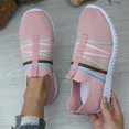 thumbnail image 2 of Zapatillas deportivas de mujer, de malla de color liso, transpirables, cómodas, informales y ligeras, para correr, 2 of 8