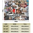 thumbnail image 3 of Ryan Reynolds Poster Throw Blanket Aesthetic Home Decor for Living Room Bedroom Birthday Gifts for Women Men Kids Hug Sleep Blankets Size 60"X50", 3 of 9