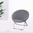 thumbnail image 3 of Ruiboury Easy To Chair For Folding Fits Slipcover For Easy And Slipcover Easy To Clean In Various Colors Chair Fits black light Grey, 3 of 9