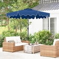 thumbnail image 2 of Costway 9 FT Patio Umbrella 2-Tier Market Table Umbrella with Sun-Protective Canopy Navy, 2 of 10