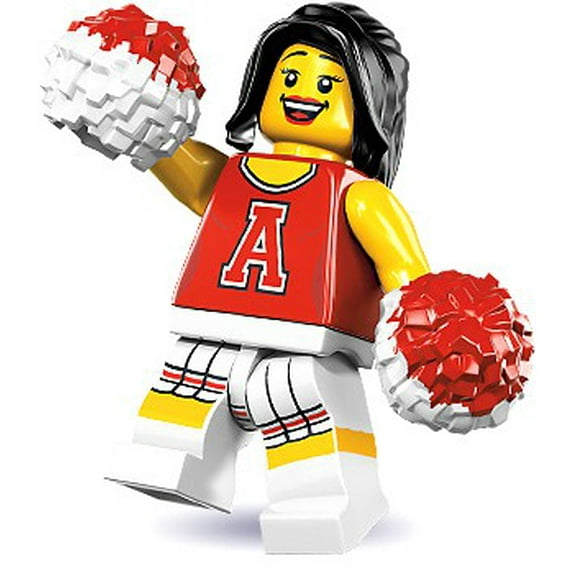 LEGO Series 8 Red Cheerleader Minifigure [No Packaging]