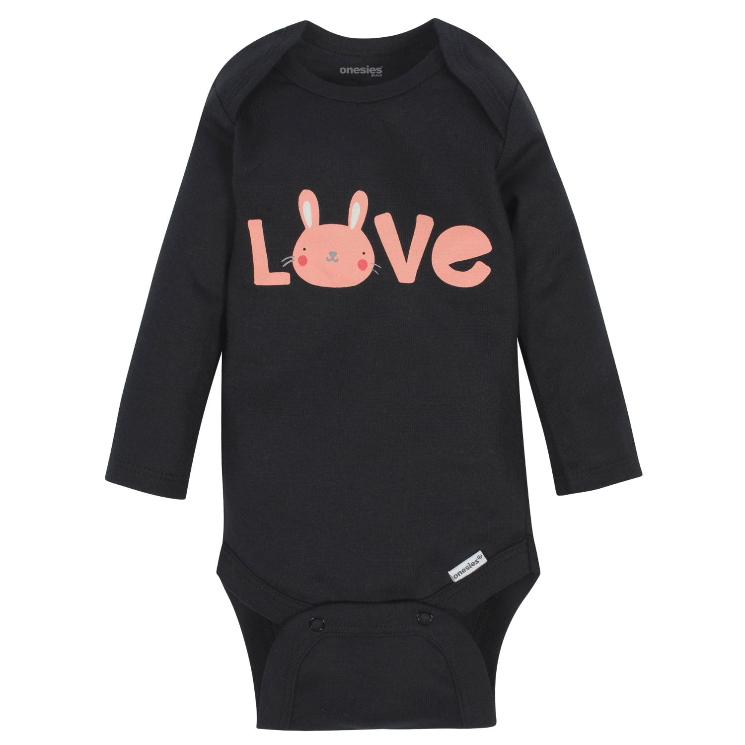 Onesies Brand Baby Girl Long Sleeve Bodysuit, 6-Pack, Sizes Newborn-12 Months