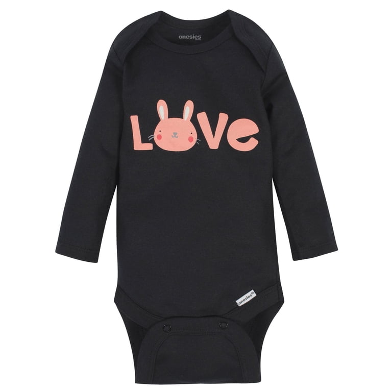 Onesies Brand Long Sleeve Bodysuit, 6-Pack, Newborn-12M, Girls photo 2
