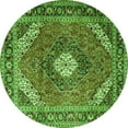 thumbnail image 1 of Ahgly Company Indoor Round Persian Green Traditional Area Rugs, 3' Round, 1 of 1