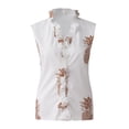 thumbnail image 4 of Dyegold Womens Tops Dressy Casual Womens Summer Tops Long Sleeve Fashion Floral Ruffle V Neck Blouses Plus Size Shirts for Work Business Casual T Shirts, 4 of 7