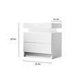 thumbnail image 2 of Nightstand with 2 drawers and LED lights / Any room in the house / Decorate and organize, 2 of 2
