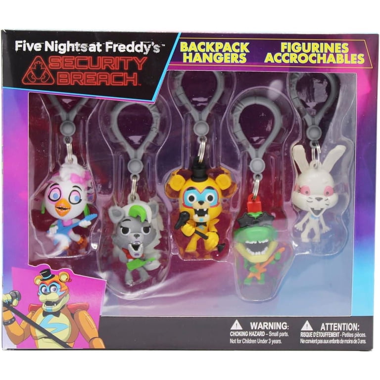 Five Nights at Freddy's フィギュアキーホルダー 5種類 Five Nights at Freddys 5-Piece Backpack Hanger Collectors Box