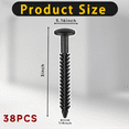 thumbnail image 3 of Vinyl Shutter Fasteners for Window Outside, Plastic Shutter Screws Exterior Window Shutter Pin Pegs 26PCS, 3 of 7