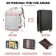 thumbnail image 4 of Mochila de viaje LOVEVOOK de 40 litros con 3 cubos de embalaje para mujer, 4 of 9