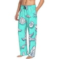 thumbnail image 2 of Junzan Men'S Pajama Pants Seashell And Starfish Sleepwear Pants Pj Bottoms Drawstring And Pockets, 2 of 9