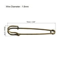 thumbnail image 2 of Unique Bargains Bronze Tone Metal Safety Pins for Sewing (15 Pack), 2 of 5