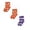 Purple 1PCS & Orange2 1PCS & Orange3 1PCS, variant on jiaxiM 3 Pairs Fall Socks, Plush Socks, Festive Halloween Mid‑Calf Hosiery, Thick Fluffy Material, Elastic Fit, Comfort House Socks For Relaxing At Home