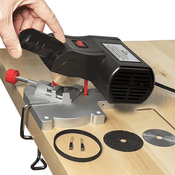 JOUNJIP Mini Miter Cut-Off Chop Saw for Hobbies and Crafts