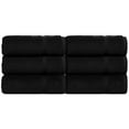 thumbnail image 3 of Luxury Hotel & Spa Quality Collection Highly Absorbent, 100% Turkish Cotton 700 GSM, Eco Friendly Towel, for Bathroom, Gymand Kitchen Dobby Border Soft Towel Set (Black, Wash Cloths - Set of 12), 3 of 5