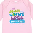 thumbnail image 4 of Inktastic Worlds Best Electrician Daddy Boys or Girls Long Sleeve Baby Bodysuit, 4 of 5