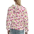 thumbnail image 7 of Lsque Strawberry And Cheery Pattern Casual Women's Hoodie,Hooded Sweatshirt with Kangaroo Pocket,Pullover Hoodie with Eye-catching Drawstrings-Large, 7 of 7