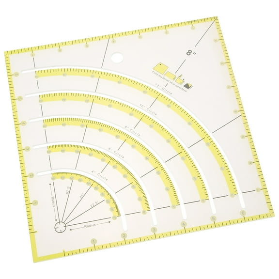 Slotted Ruler Quilting for Cutting Circle Patchwork