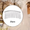 thumbnail image 6 of EHJRE 20 Pieces Bridal Wedding Combs, Bridal Hair Comb Clip, for Women Girls Hairband DIY Metal Wire Hair Clip Combs, for Prom, 6 of 8