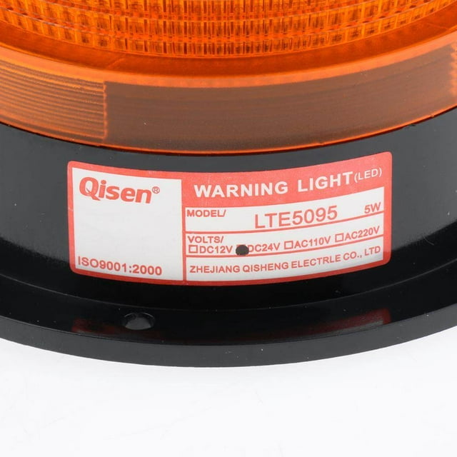 24V Emergency LED Flashing Strobe Signal Warning Light Lamp Light Stroboscopic Warning Light Beacon Orange