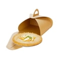 thumbnail image 2 of Ingenero Kraft Paper Medium Lunch and Cake Box - 7 3/4" x 7 3/4" x 5" - 100 count box, 2 of 3