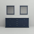 thumbnail image 5 of Dukes 80 in. W Navy Blue Double Bath Vanity, Cultured Marble Top, and 30 in. Mirrors, 5 of 9