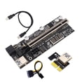 thumbnail image 3 of Injueey Tarjeta Dual USB temperatura pantalla Digital PCI- 1x a 16x extensor adaptador con GPU Video placa base accesorio Cables de computadora, 3 of 6
