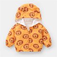 thumbnail image 3 of Baby Winter Coat Cute Printed Solid Color Lightweight Coat Zipper Windproof Outwear Jacket for Baby Boys Winter Girl Clothes 3-4 Years, 3 of 3
