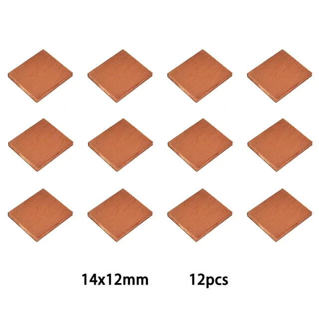 GPU RAM Copper Heat Sink For Radiator Memory Miner RTX 3060 3070 3080 3090 / 5600 5700 GPU Cooling Down 15-40 Degree Thermal Pad type J Thickness1.8mm