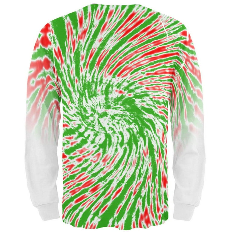 Red and green tie dye best sale shirts