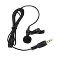thumbnail image 4 of yingyy Microphone Clip-on Collier Revers Filaire Micro Entrevue Réunion Discours Microphone Portable Noir & 2 Pcs, 4 of 6