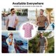 thumbnail image 5 of Fotbe Cute Watermelon Flamingo Camiseta Polo de Golf para Hombre con Estampado – Camisa Deportiva Transpirable con Cuello Abotonado-XX-Large, 5 of 6
