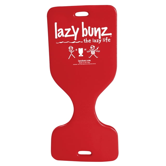 TRC Recreation Selle d'Eau en Mousse Lazy Bunz pour Piscine, Chaise Longue Flottante, Rouge
