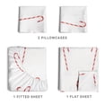 thumbnail image 4 of CGK Linens 4-Piece Christmas Holiday Sheet Set - King Size Xmas Winter Bedding With Vibrant Festive Patterns, Candy Cane, 4 of 6
