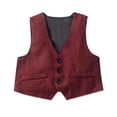thumbnail image 5 of KYAIGUO Baby Boys Gentleman Outfits Set Infant Spring Fall Jumpsuit Romper Clothes Set+ Beret Hat+ Vest + Shirts Suits for 0-3 Years, 5 of 8