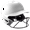 White, variant on Mizuno F6 Youth Fastpitch Softball Batting Helmet - Solid Color