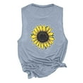 thumbnail image 3 of LIBRCLO Tank Tops for Women Crew Neck Sleeveless Printed Shirts Fashion Casual Summer Loose Blouses, 3 of 3