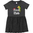 thumbnail image 3 of Inktastic First Mate Pirate with Parrot and Bandanna Girls Toddler Dress, 3 of 5
