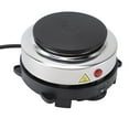 thumbnail image 1 of Small Electric Hot Plate, 6 Speed Temperature Adjustable Stainless Steel Tea Pot Burner with Anti Slip Feet Design Electric Burner for Home Hotel Camping RV Use, 1 of 7