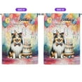 thumbnail image 2 of Happy Birthday to Shetland Sheepdog Kitten Party Balloons Cake House Flag 28x40in Double Sided Sheltie Dog Lover Gifts Outdoor Decor - 00027, 2 of 5